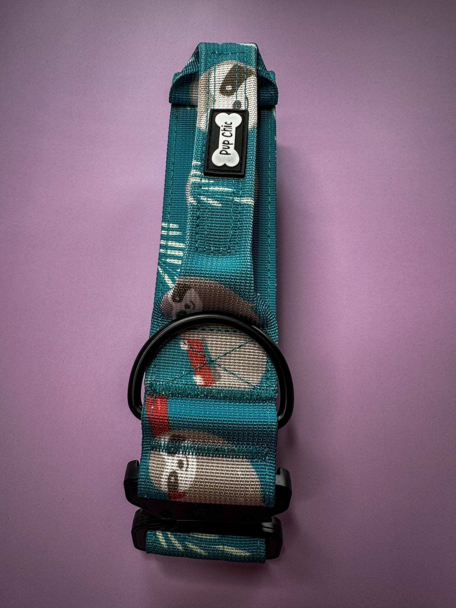 Lazy Sloth Tactical Dog Collar with Handle for Large Dogs