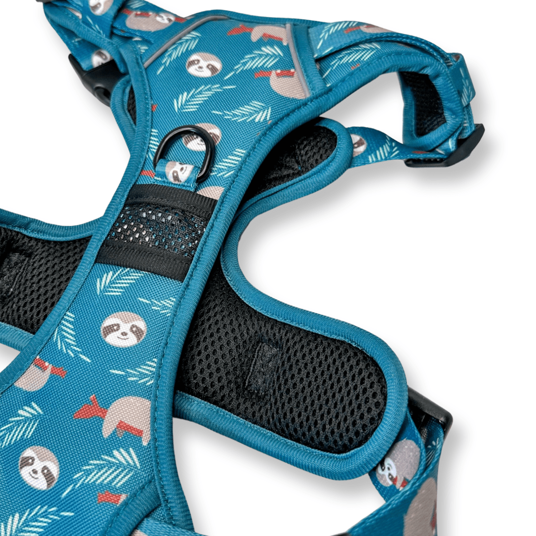 Lazy Sloth Tactical Dog Harness in Mint Green