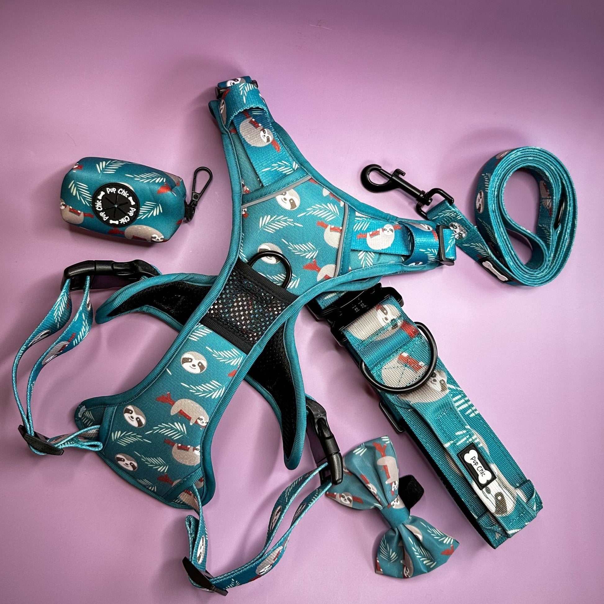 Lazy Sloth Tactical Dog Harness in Mint Green