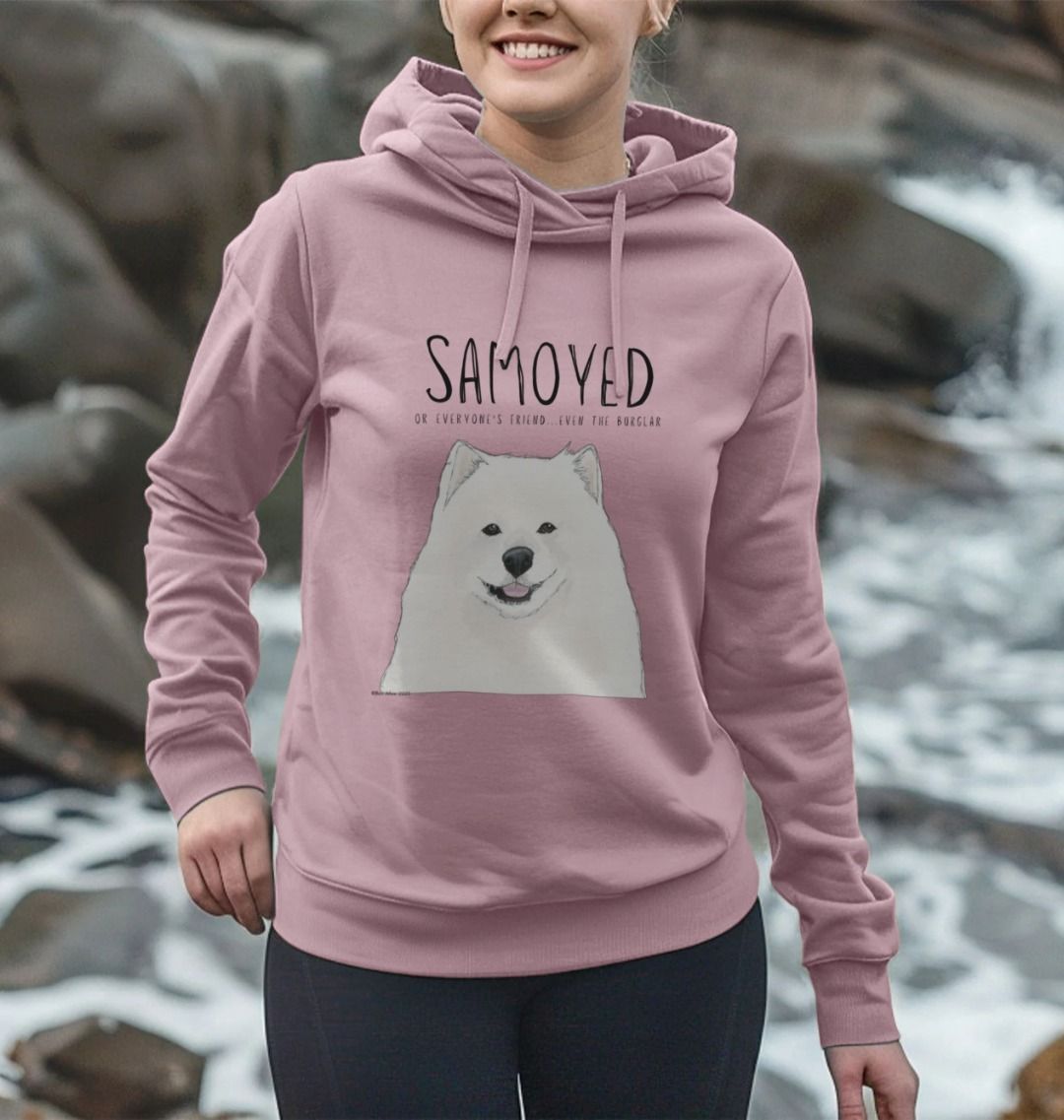 Samoyed Dog Lover Hoodie in Organic Cotton