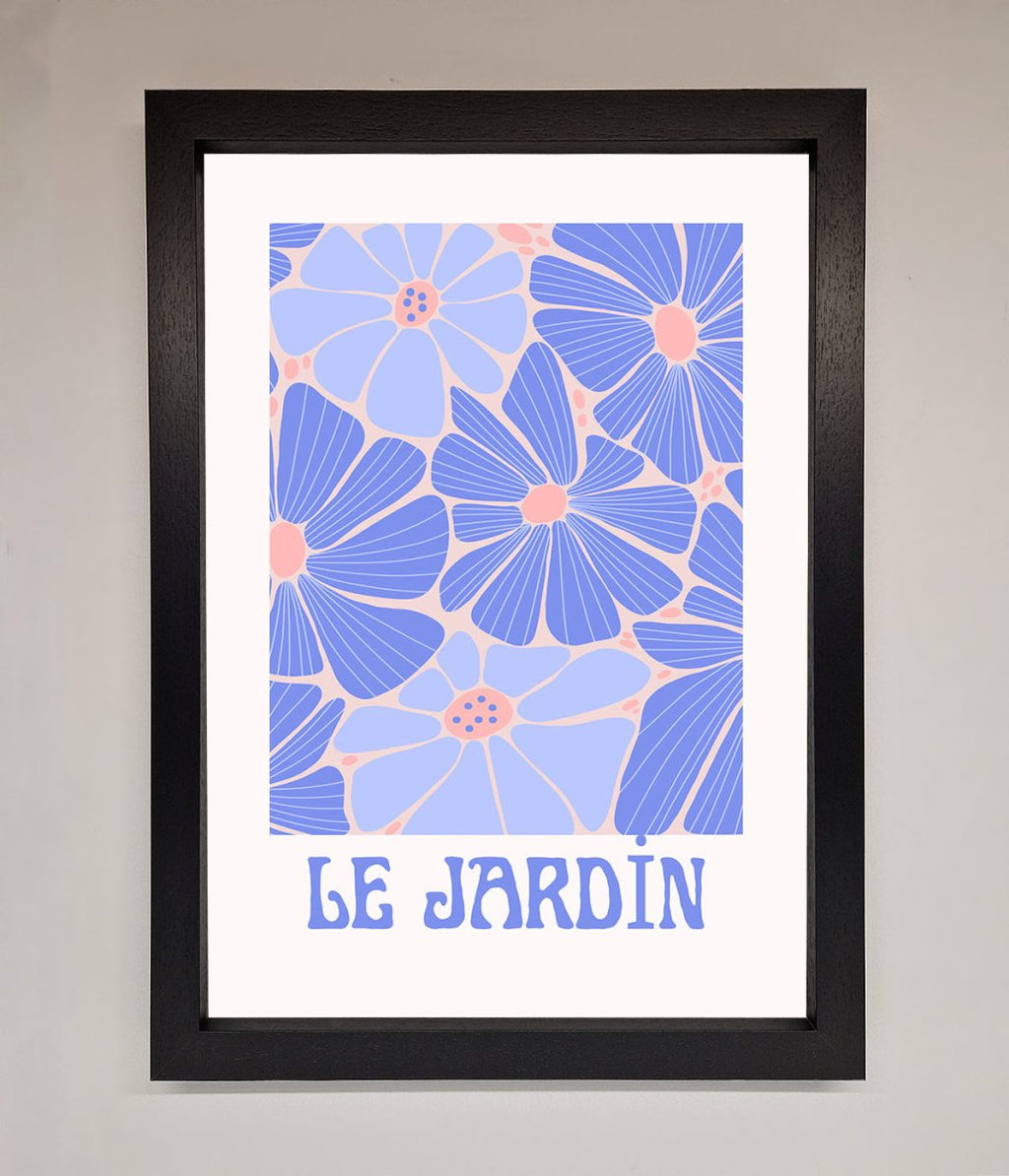 Blue Framed Poster