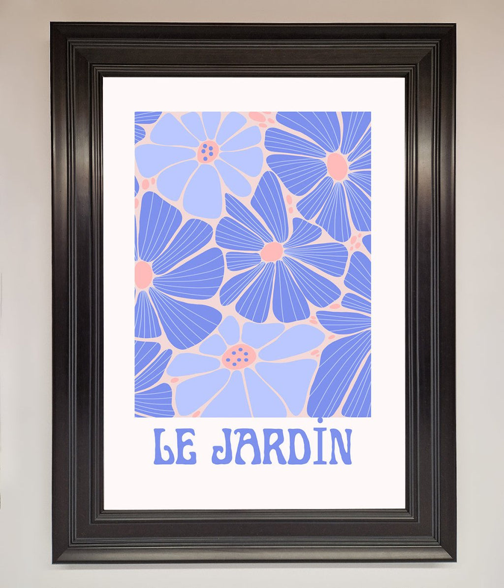 Blue Framed Poster