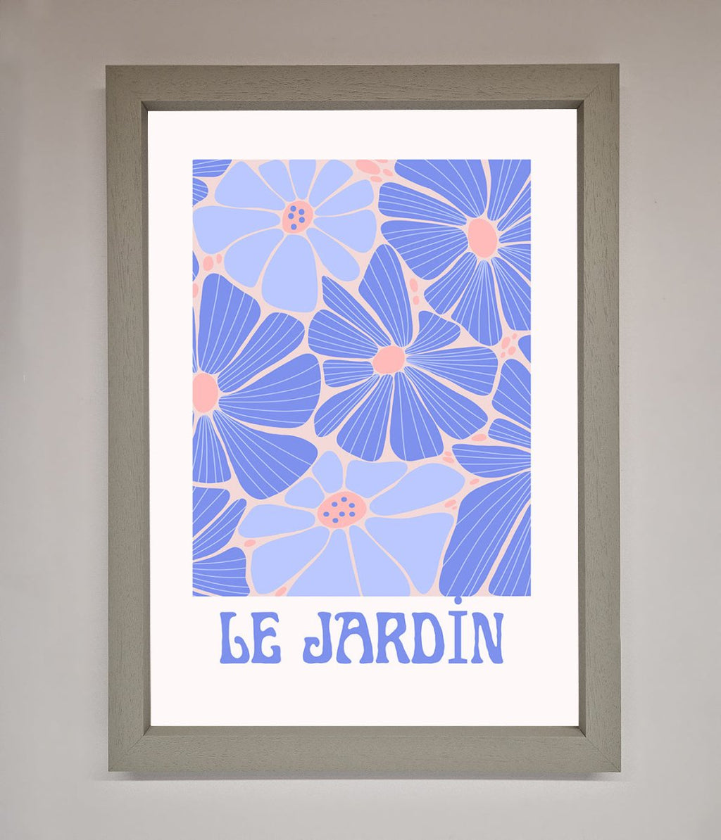 Blue Framed Poster