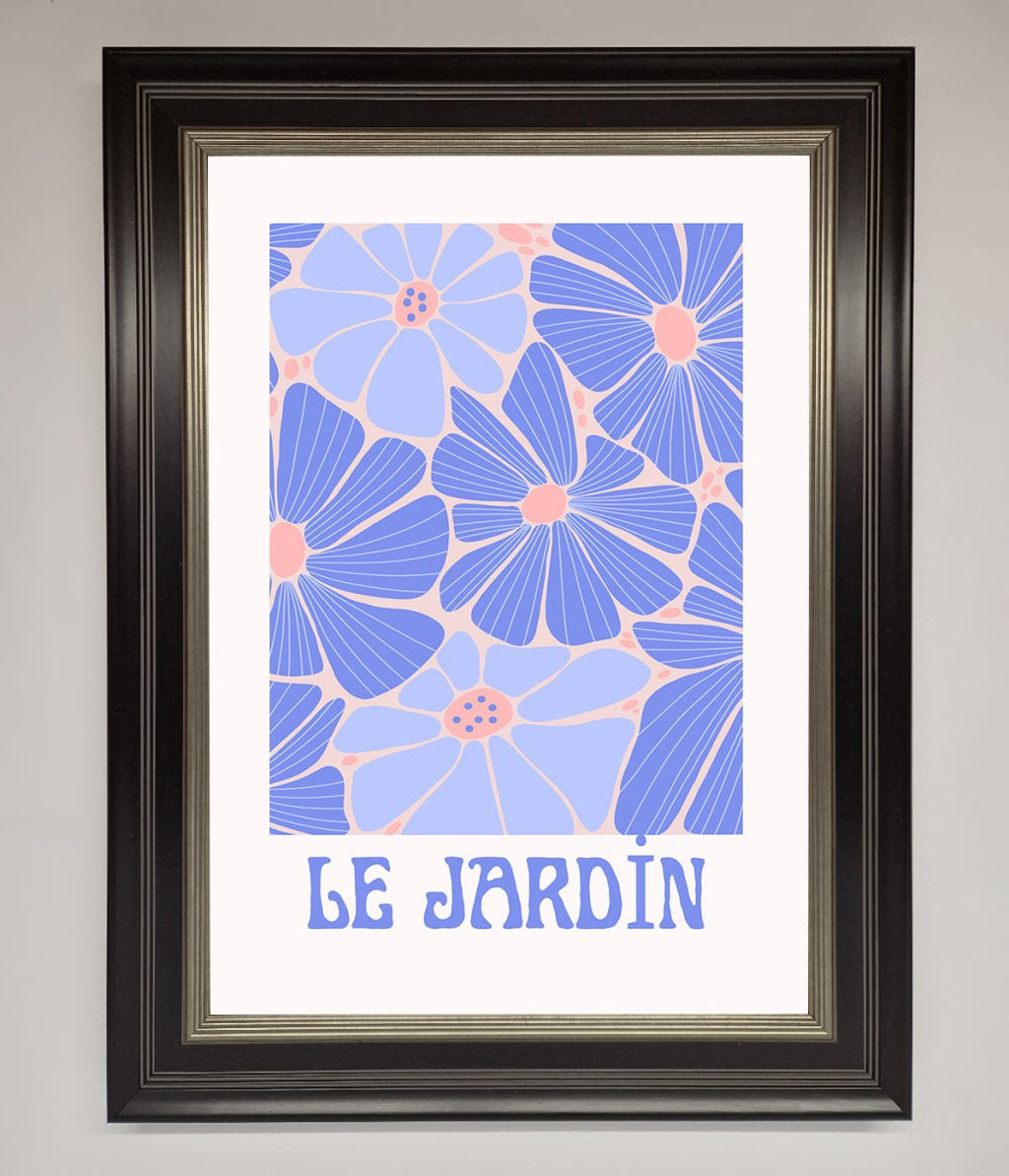 Blue Framed Poster