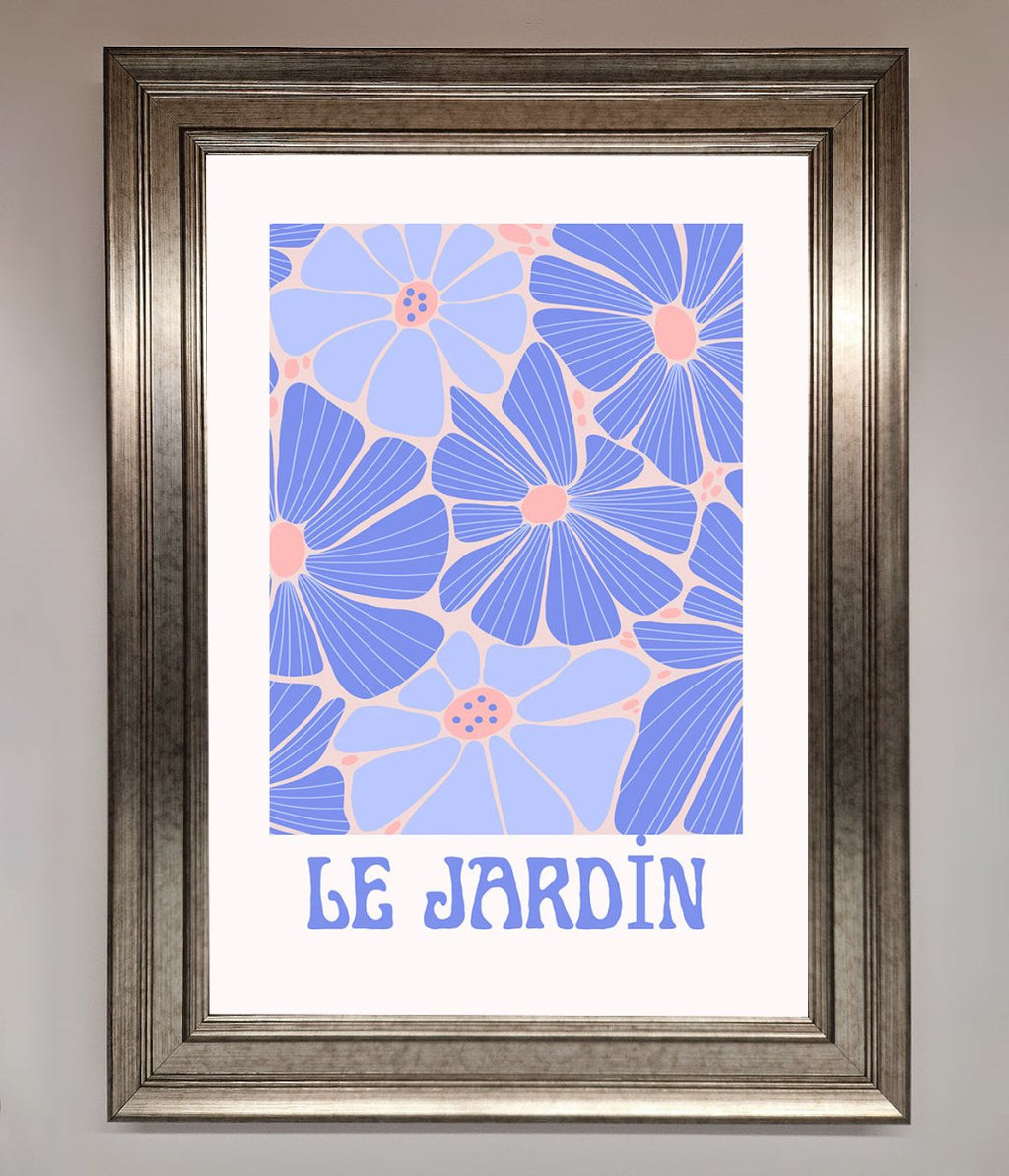 Blue Framed Poster