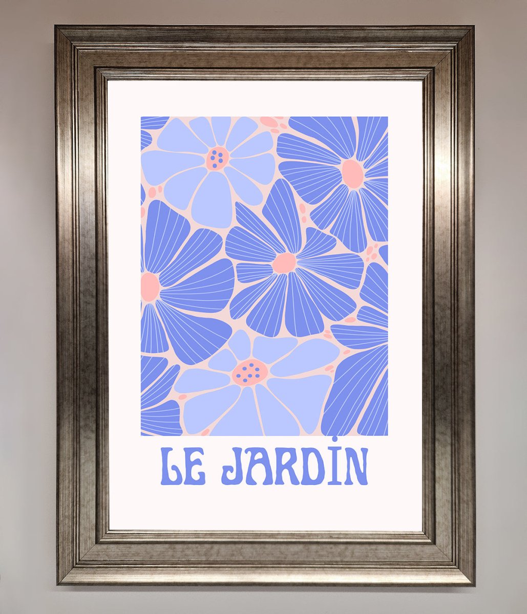 Blue Framed Poster