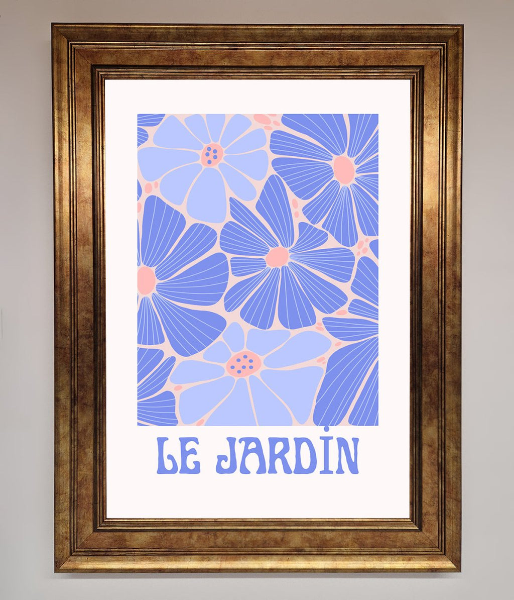 Blue Framed Poster