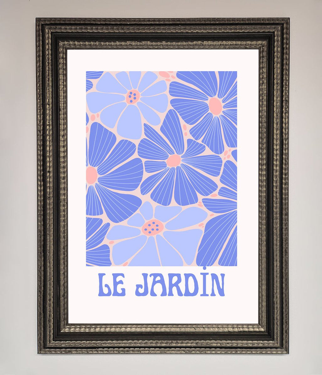 Blue Framed Poster