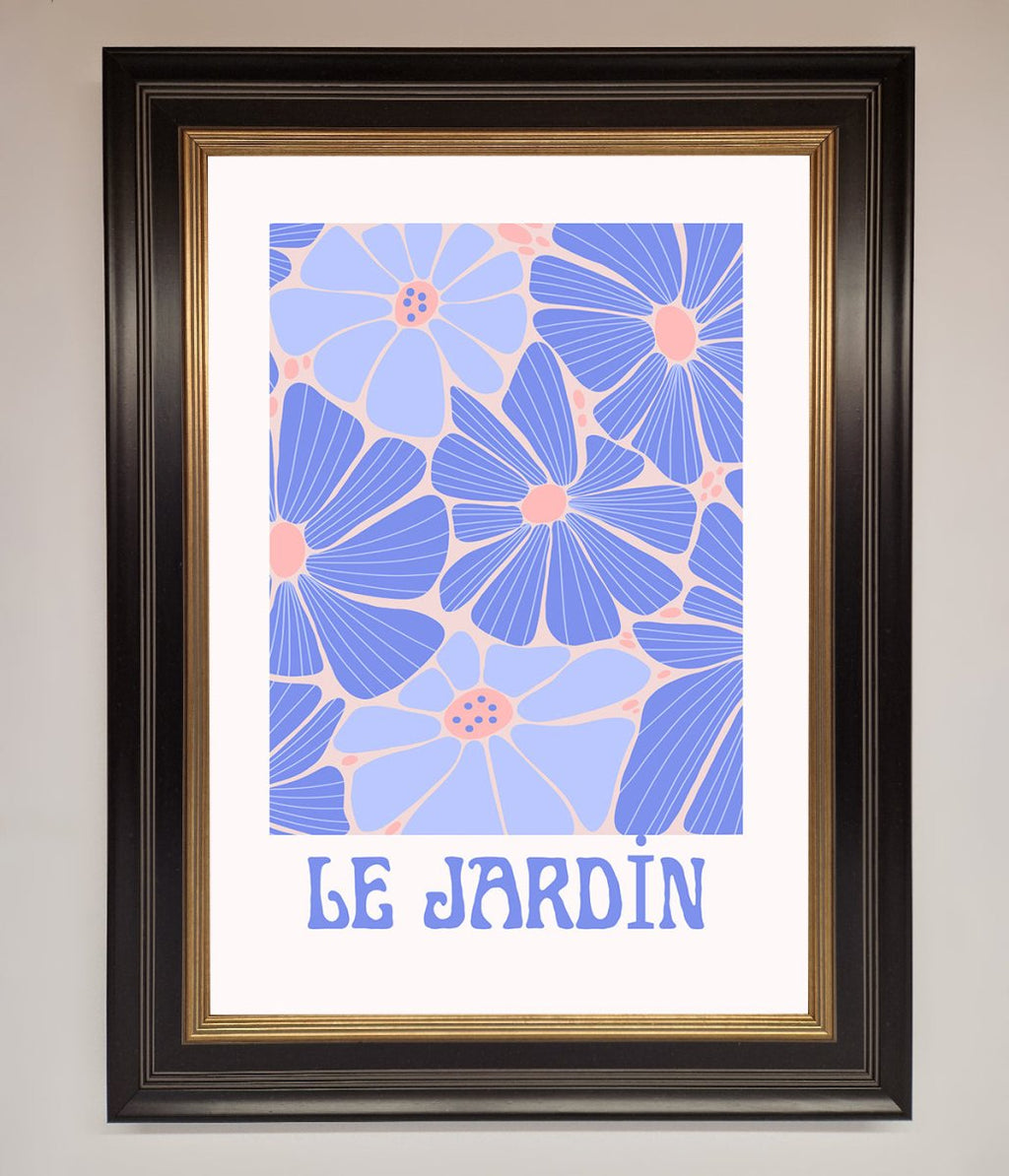 Blue Framed Poster