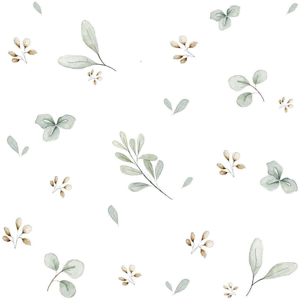 a playful stork flying over a serene lake on leaves minimini wallpaper for a kids room