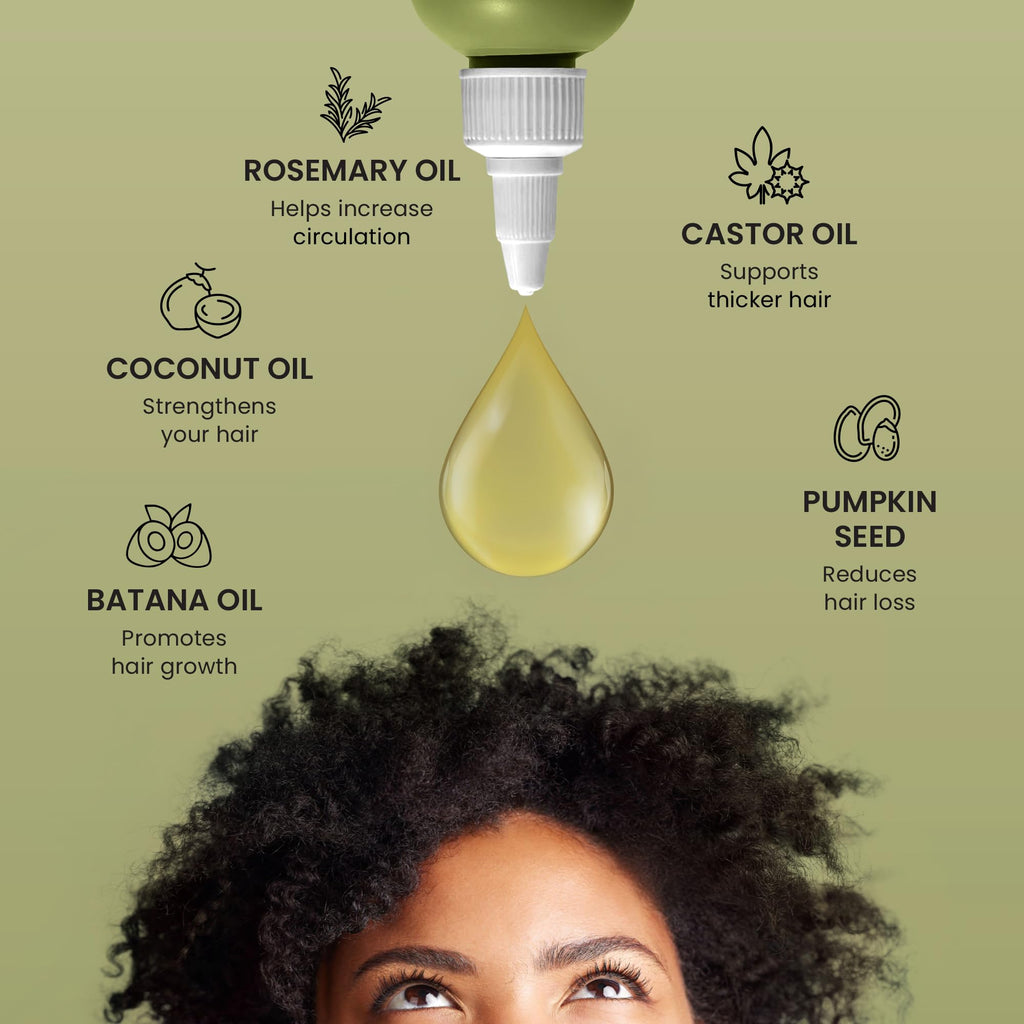 Batana Oil for Hair Growth with Castor, Pumpkin Seed, Coconut and Rosemary
