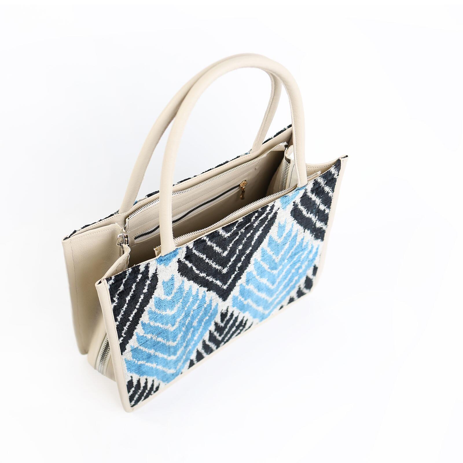 Luxurious Silk-Leather Tote Bag by Jkel – Spacious & Handmade by Jkel at www.brixbailey.com