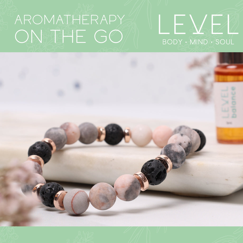 Lava Bead Aromatherapy Bracelet with Essential Oil Balance