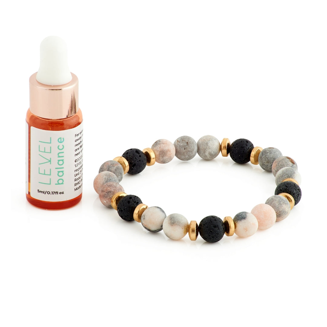 Lava Bead Aromatherapy Bracelet with Essential Oil Balance