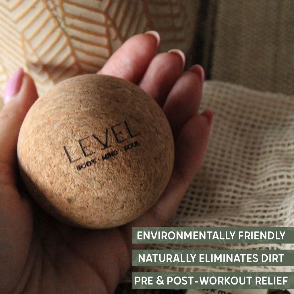 Natural Cork Massage Ball for Deep Tissue Relief
