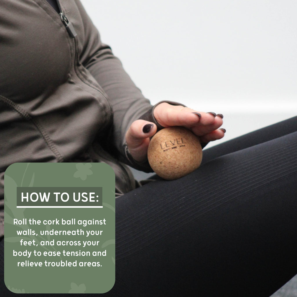 Natural Cork Massage Ball for Deep Tissue Relief