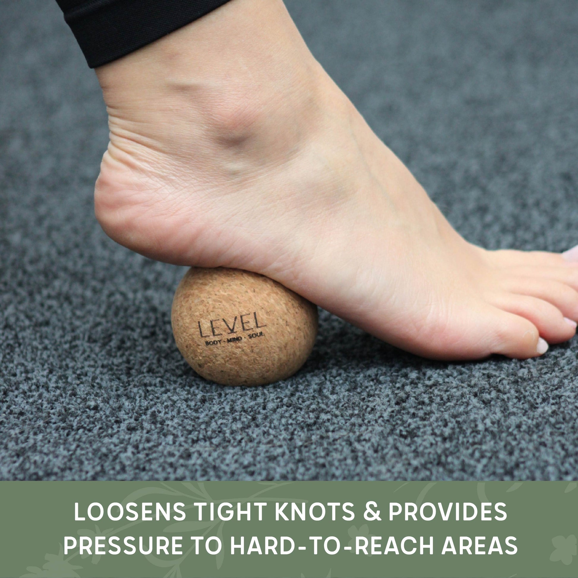 Natural Cork Massage Ball for Deep Tissue Relief
