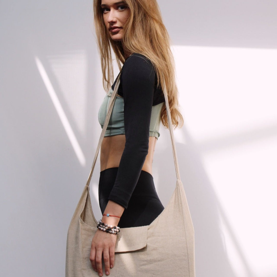 Premium Linen and Coconut Acupressure Mat and Pillow with Carry Bag