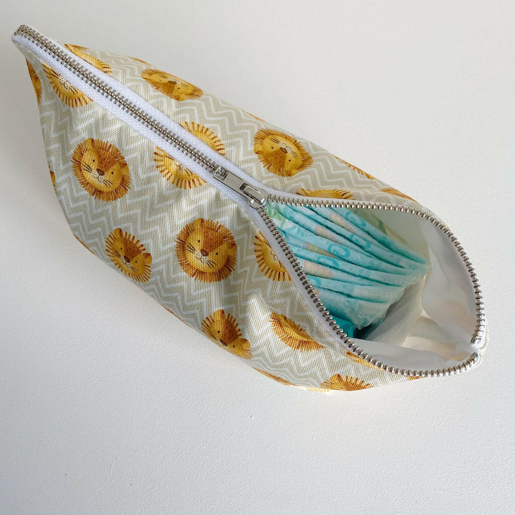 Nappy Wallet - Leo Lion Print