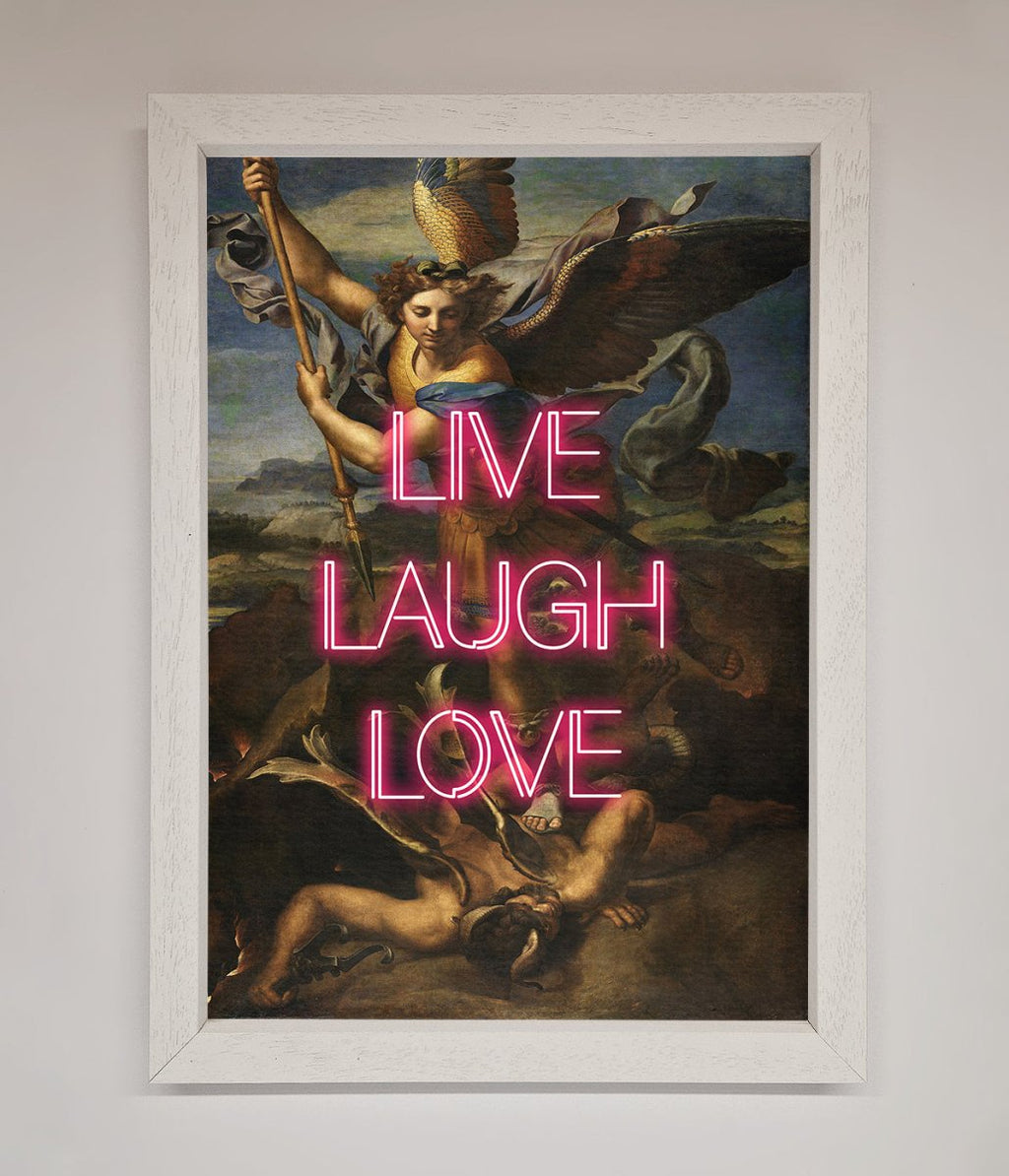 Live Laugh Love Framed Poster