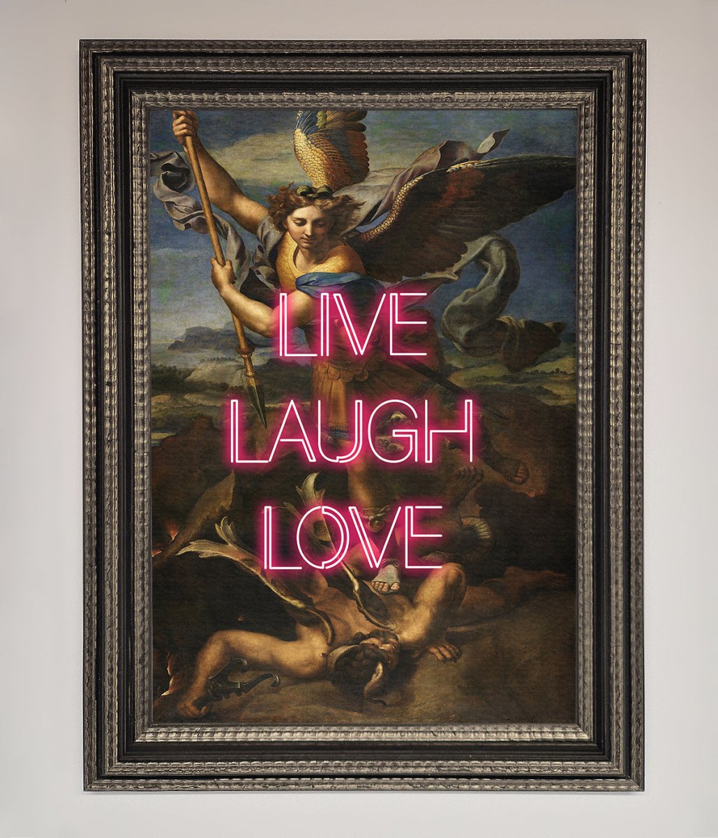 Live Laugh Love Framed Poster
