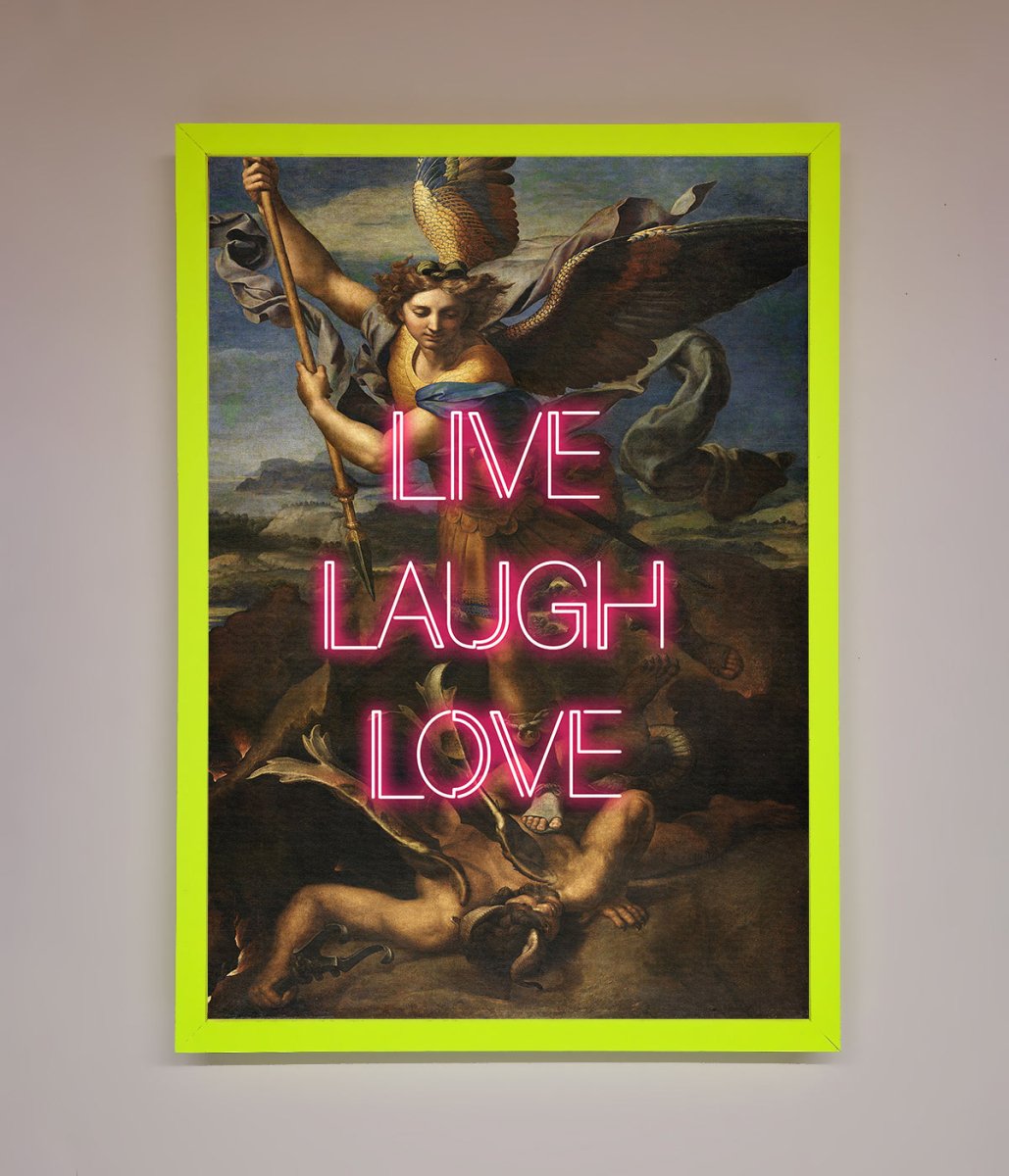 Live Laugh Love Framed Poster