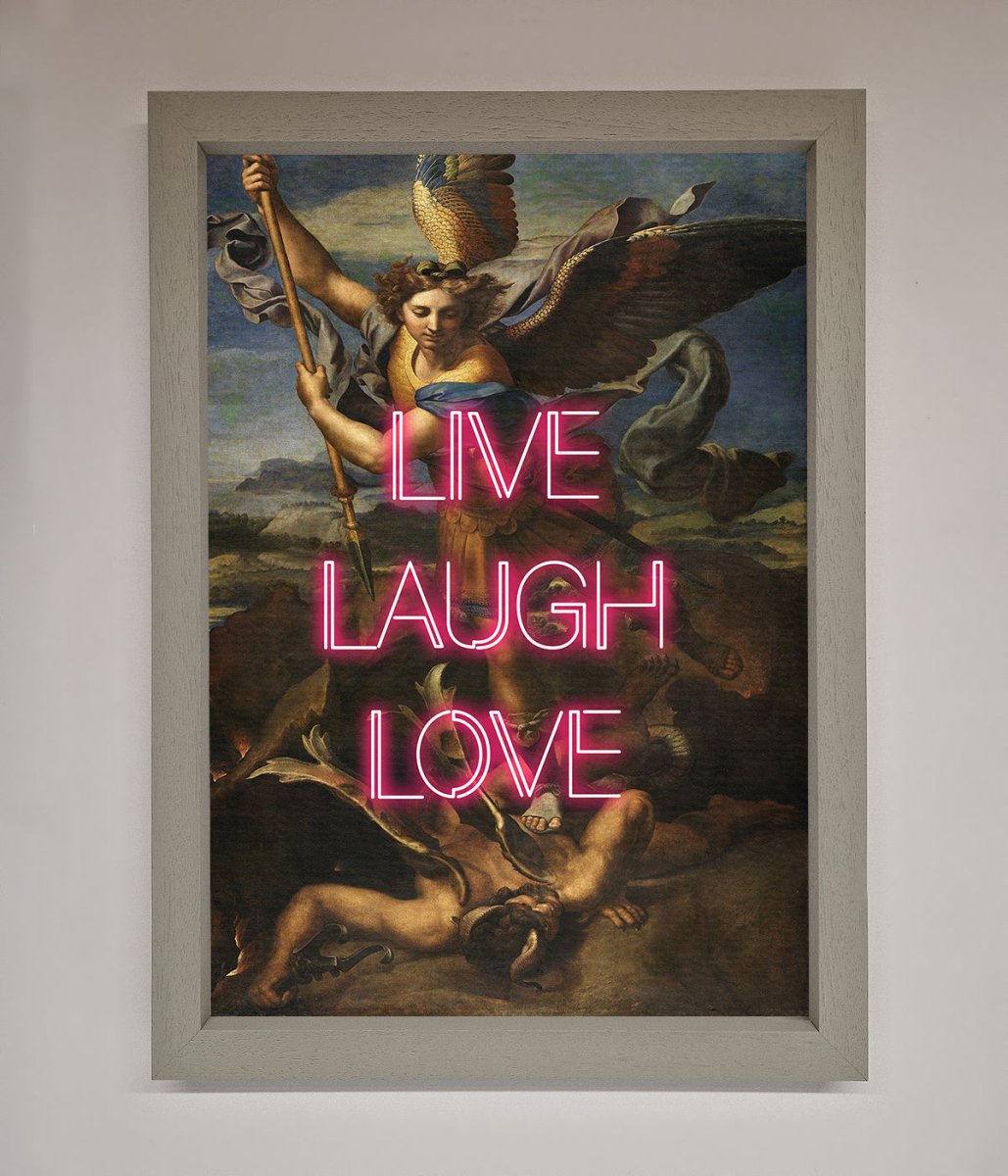 Live Laugh Love Framed Poster