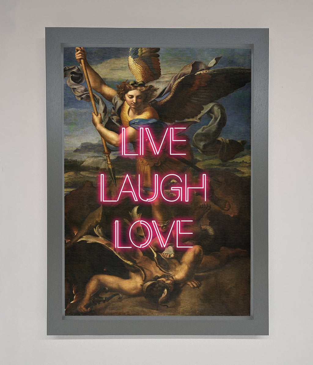 Live Laugh Love Framed Poster