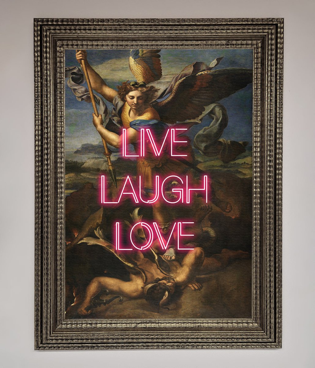 Live Laugh Love Framed Poster