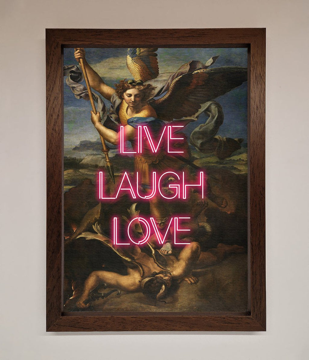 Live Laugh Love Framed Poster