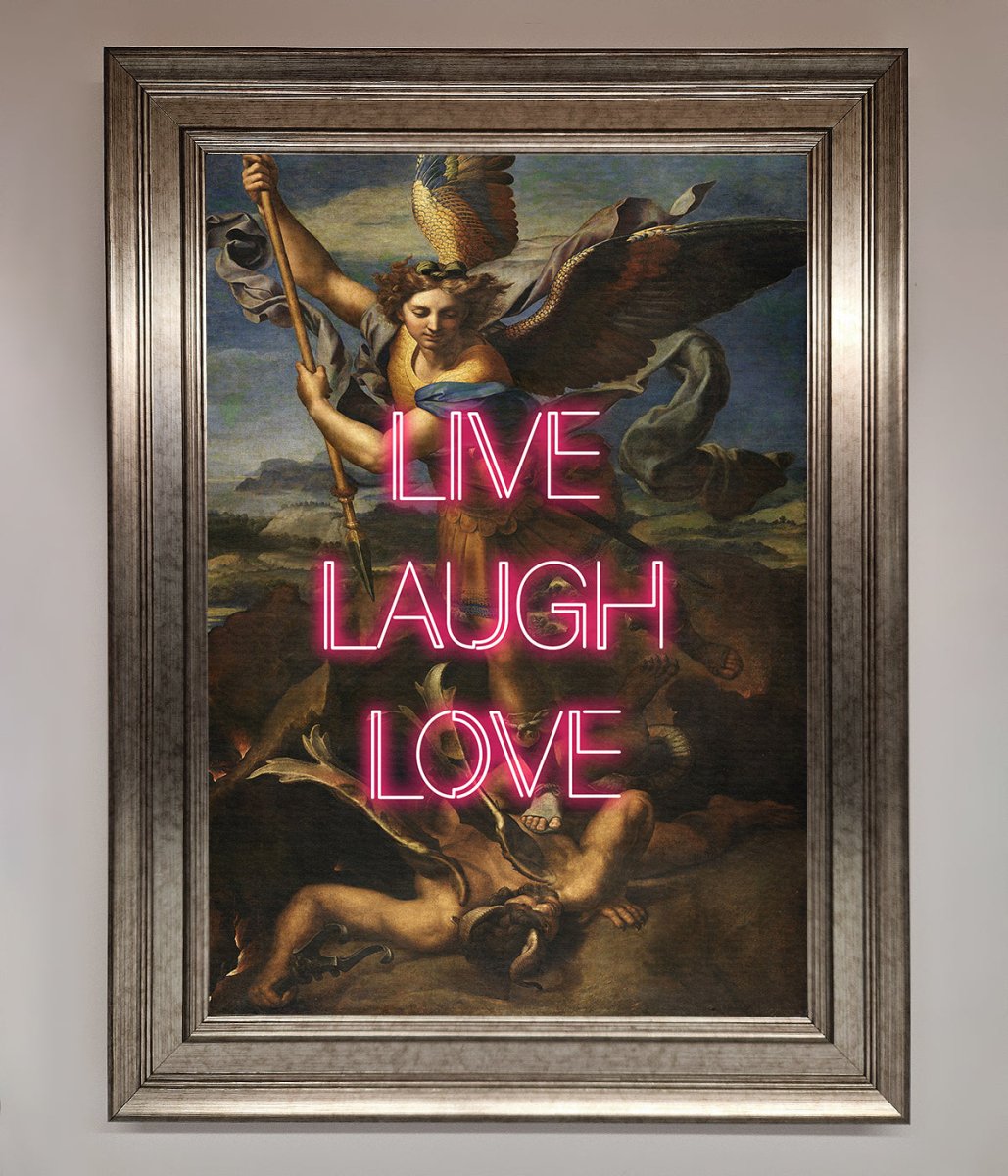 Live Laugh Love Framed Poster