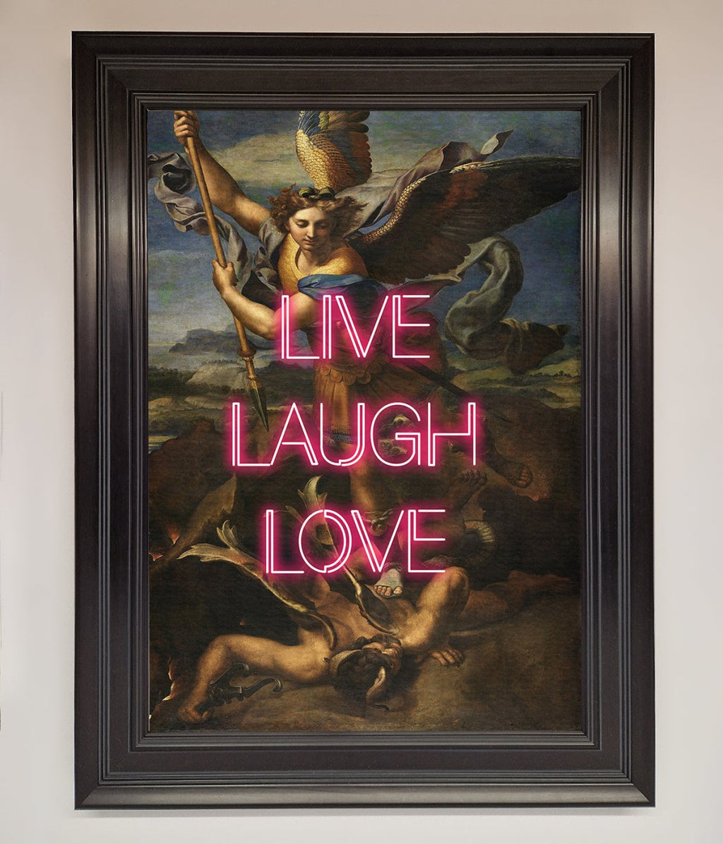 Live Laugh Love Framed Poster