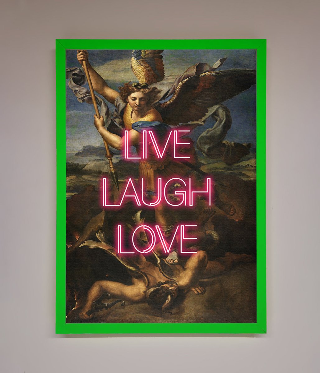 Live Laugh Love Framed Poster