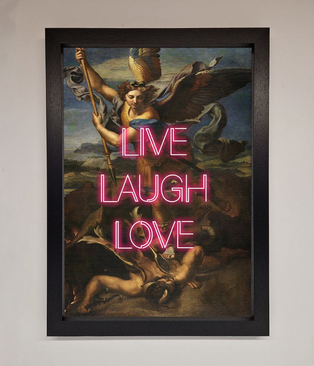 Live Laugh Love Framed Poster