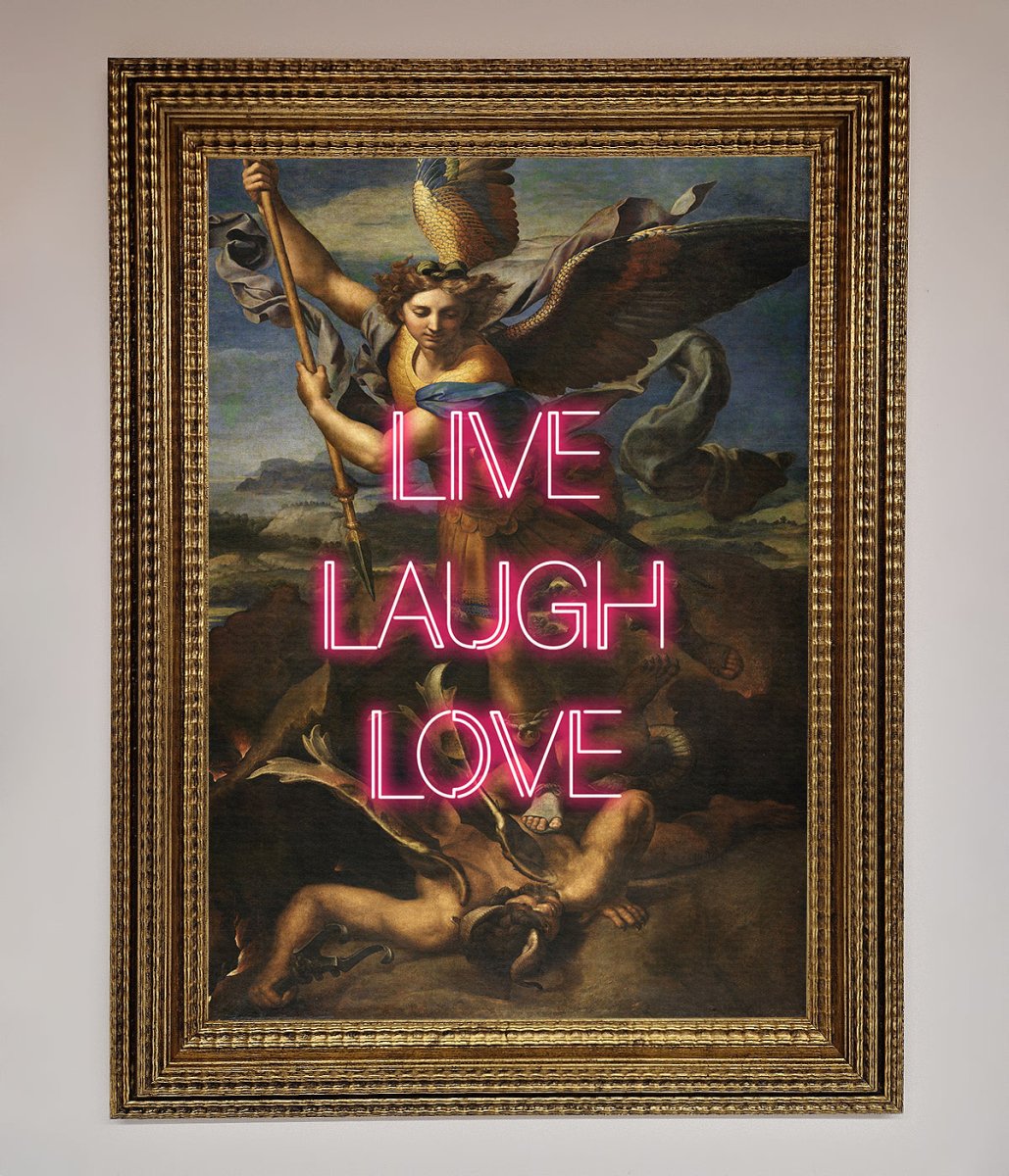 Live Laugh Love Framed Poster