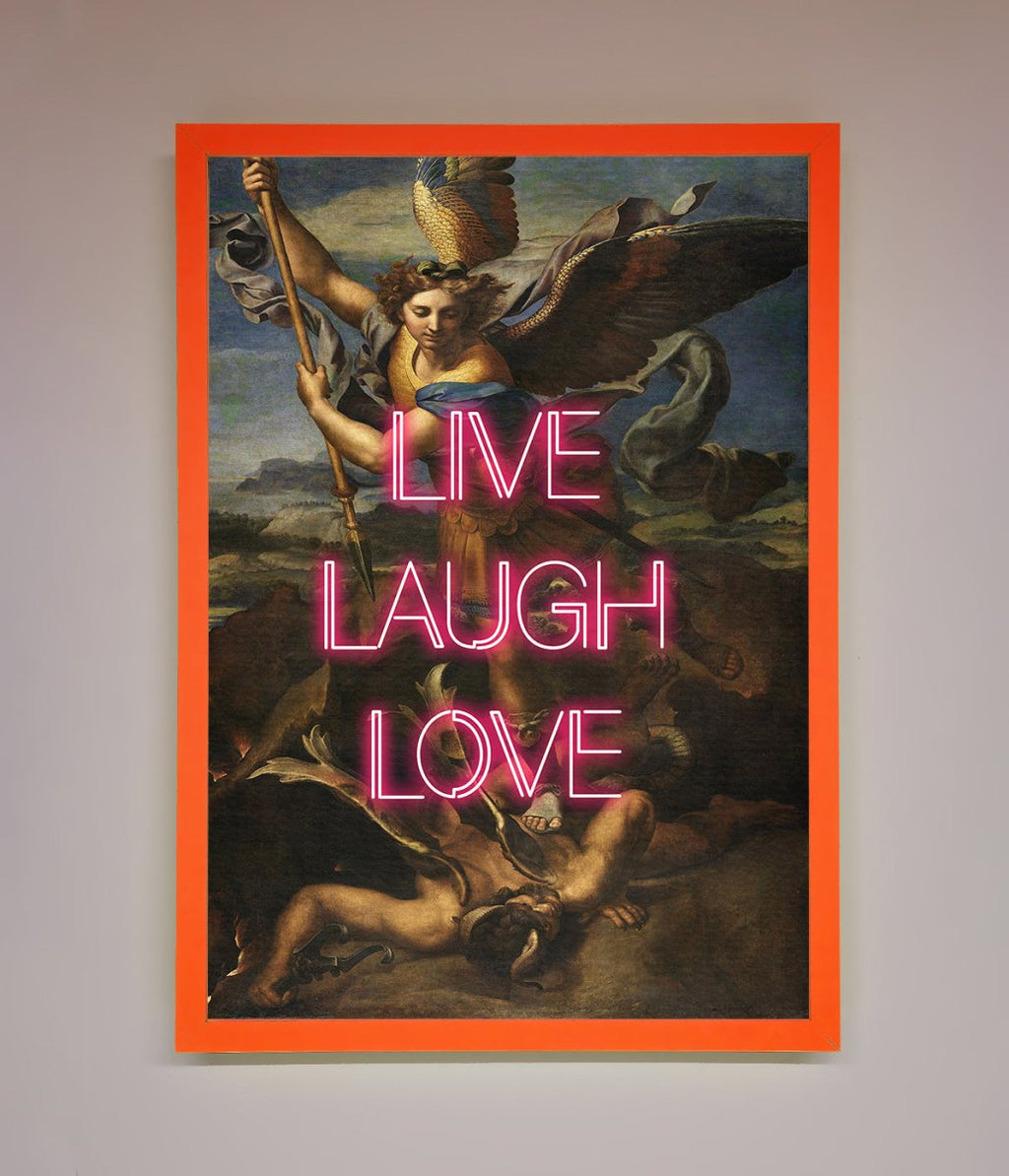 Live Laugh Love Framed Poster