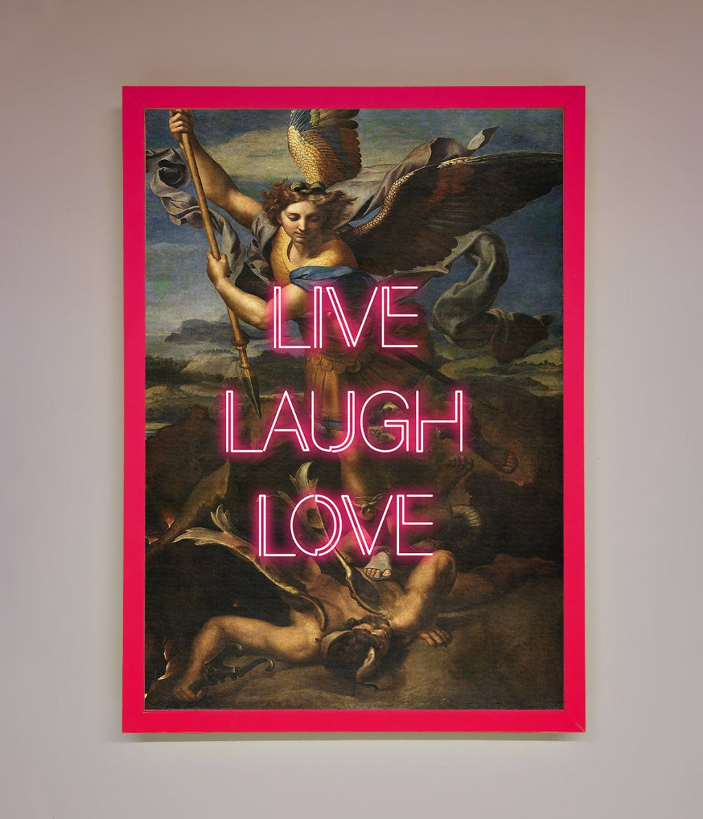 Live Laugh Love Framed Poster