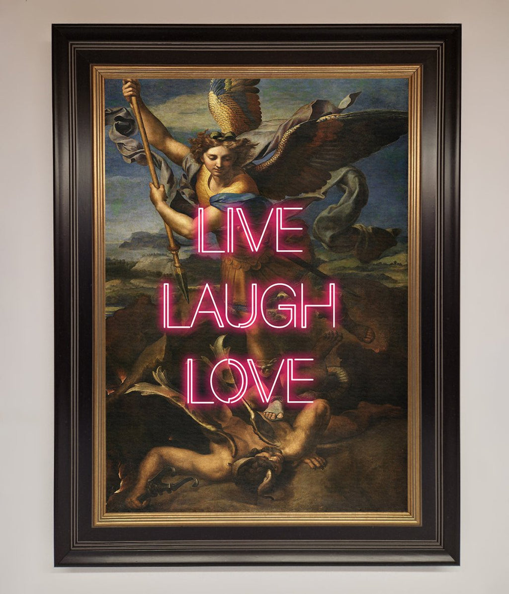 Live Laugh Love Framed Poster