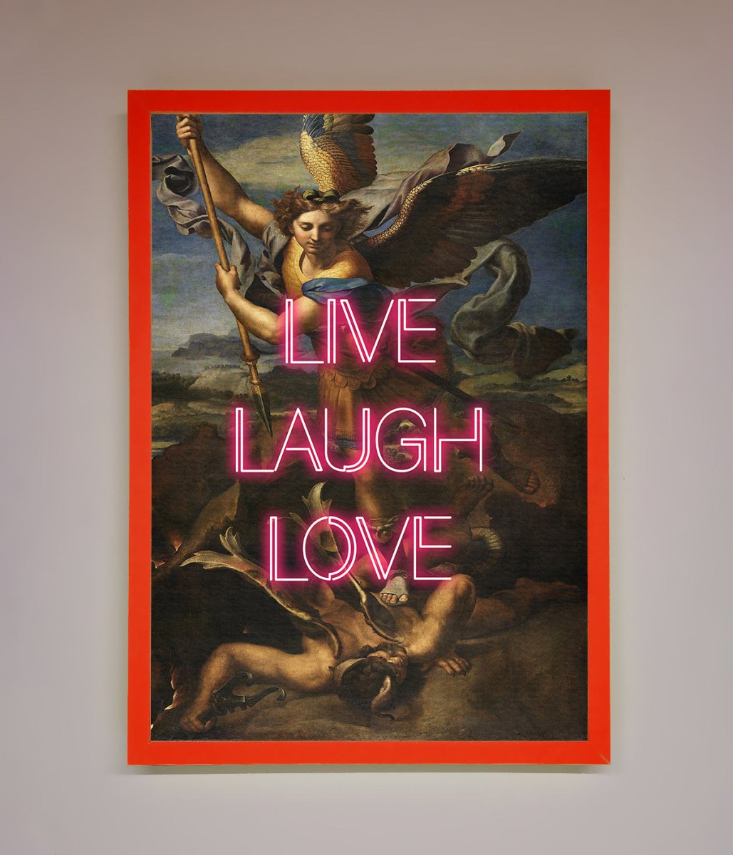 Live Laugh Love Framed Poster