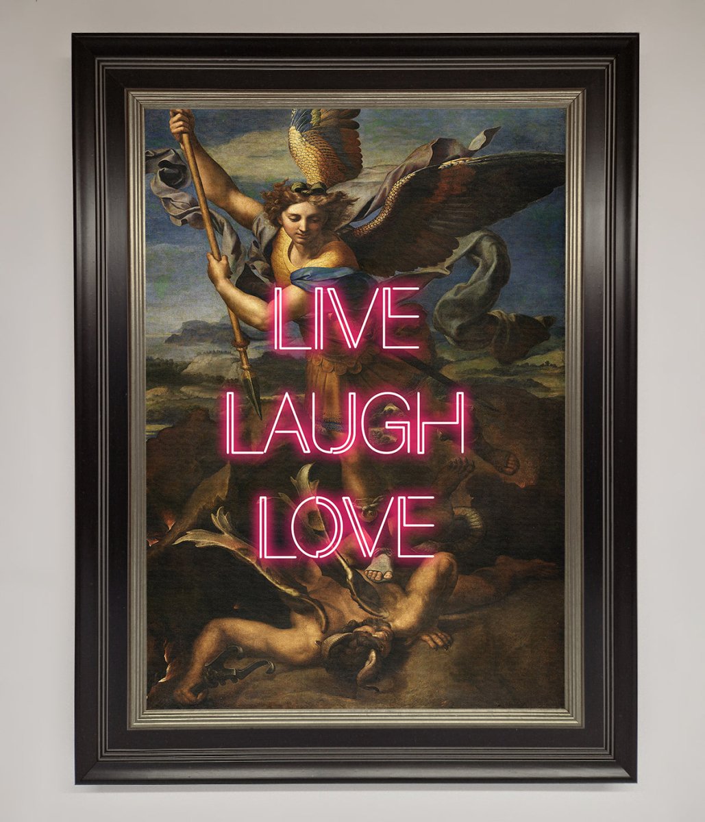Live Laugh Love Framed Poster