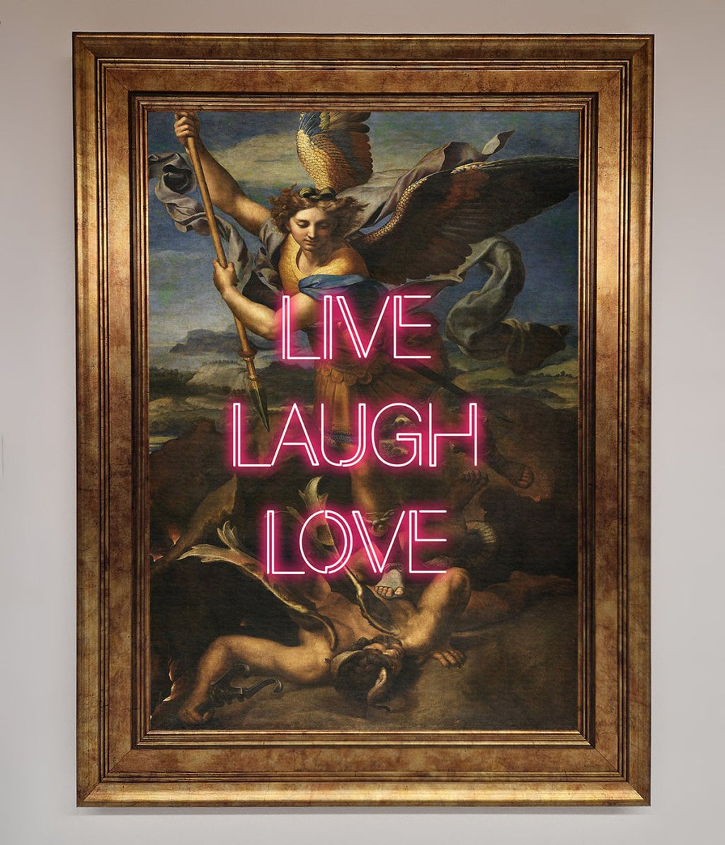 Live Laugh Love Framed Poster