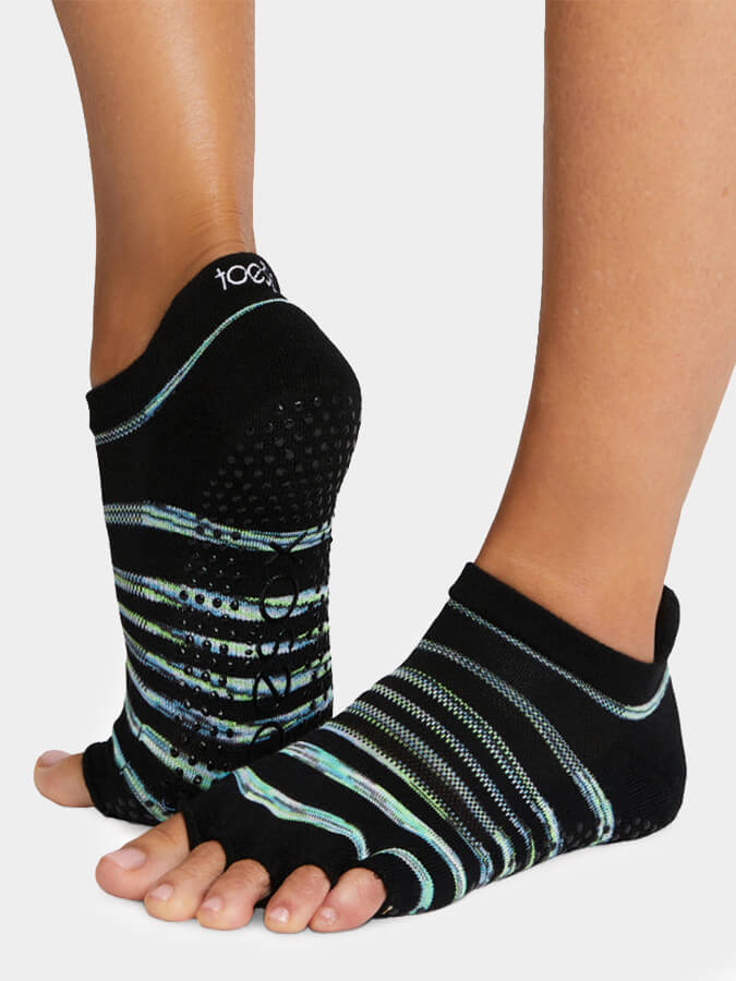 Low Rise Half Toe Yoga Grip Socks for Women