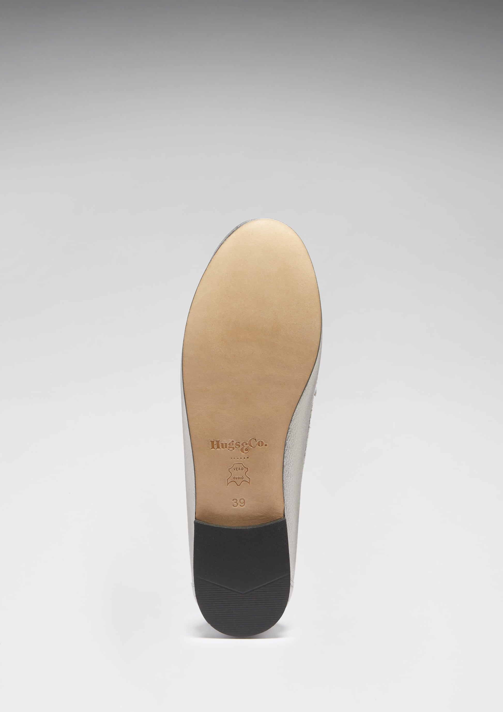 Women's Penny Loafers in Titanium Metallic Leather