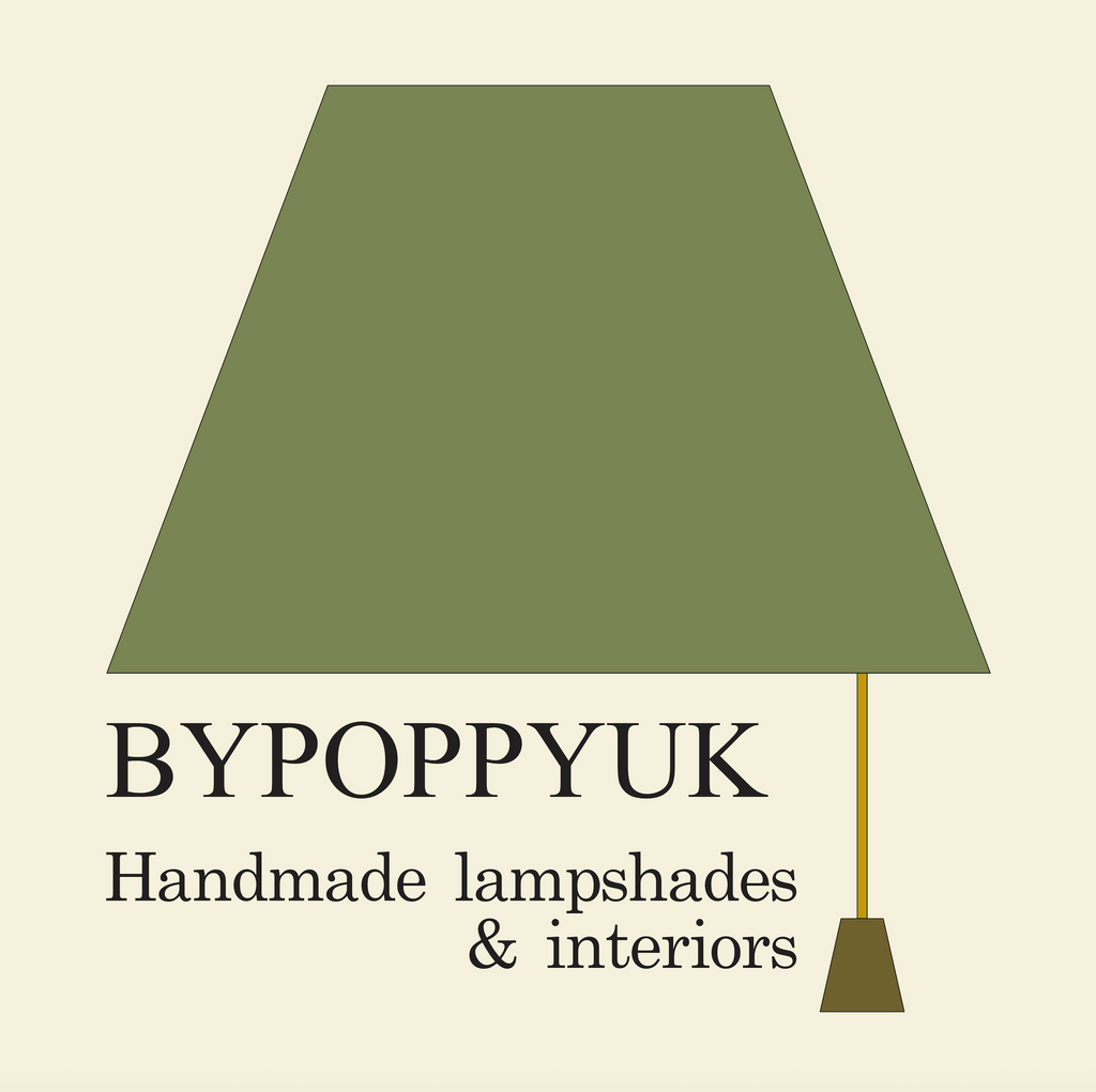 Brown linen drum lampshade/ ceiling shade with a white lining