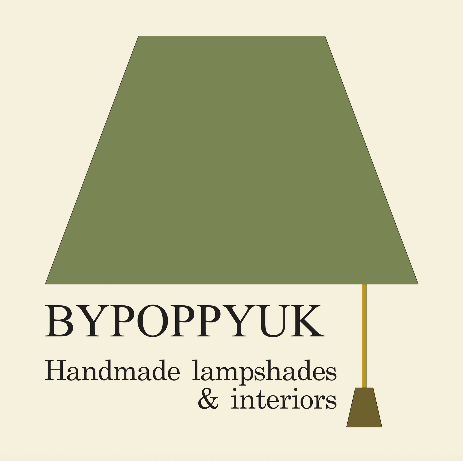 Sandstone wiggle cone lampshade, extra tall lampshade