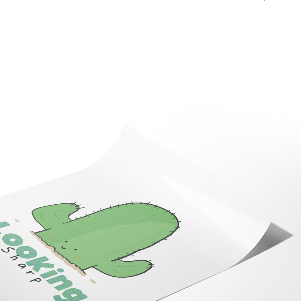 Looking Sharp Cactus Art Print