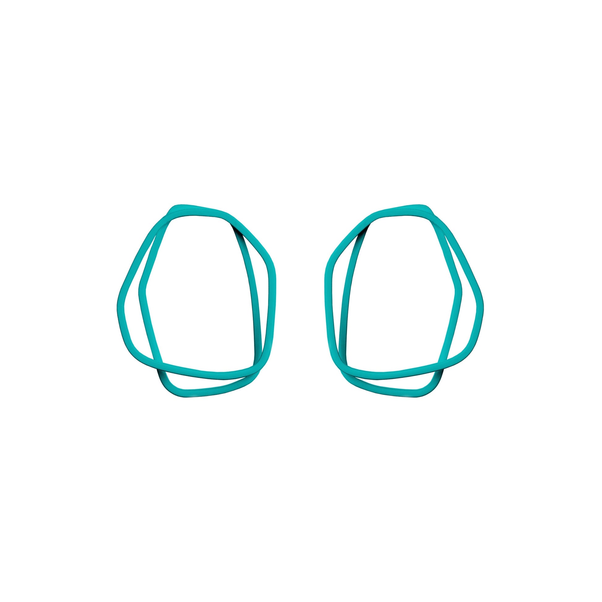 LOOPS Organic Shaped Colorful Earrings - Lightweight & Handcrafted in Estonia by Lisa Kroeber Jewellery at www.brixbailey.com