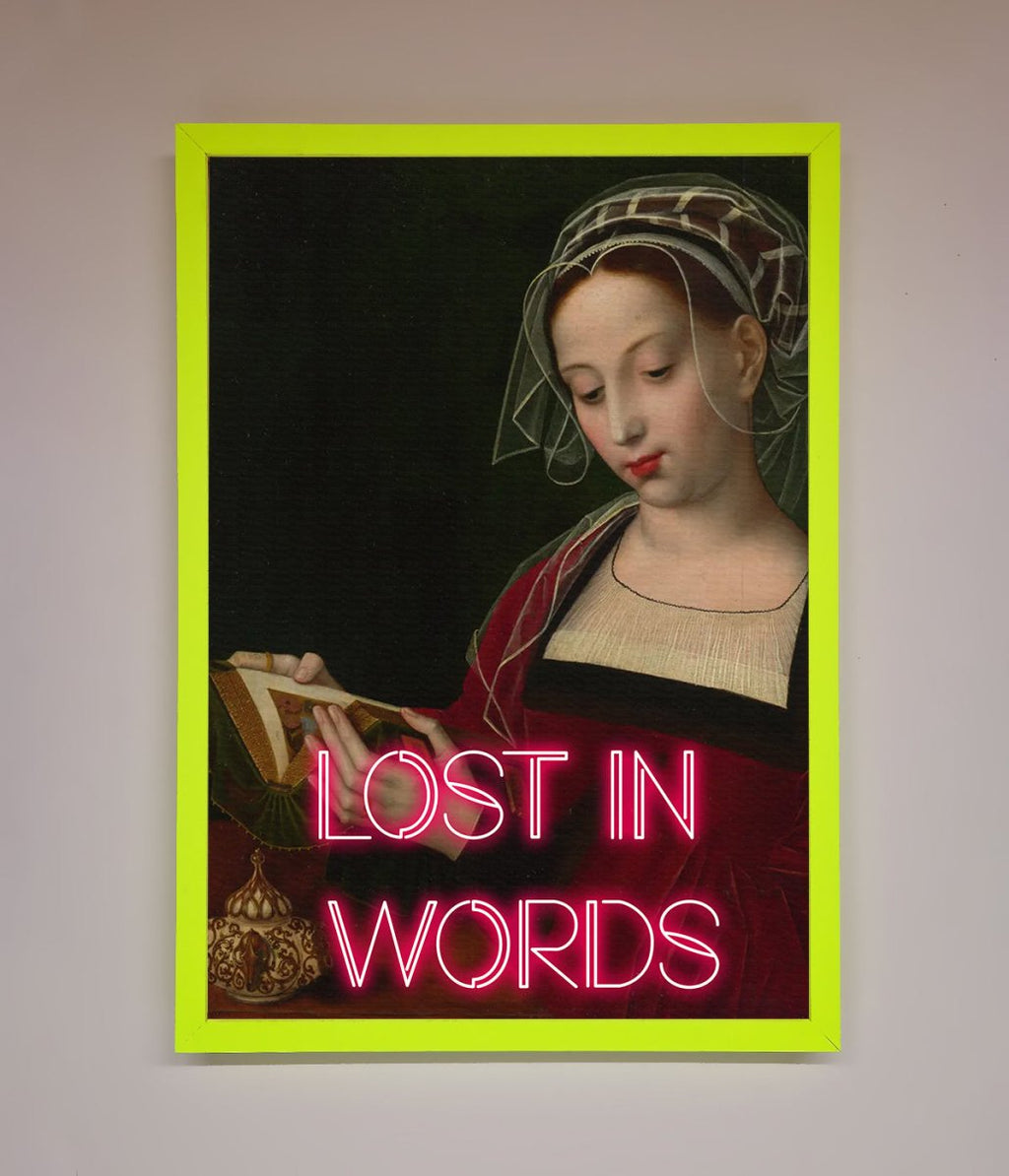 Medieval Framed Poster Lost in Words