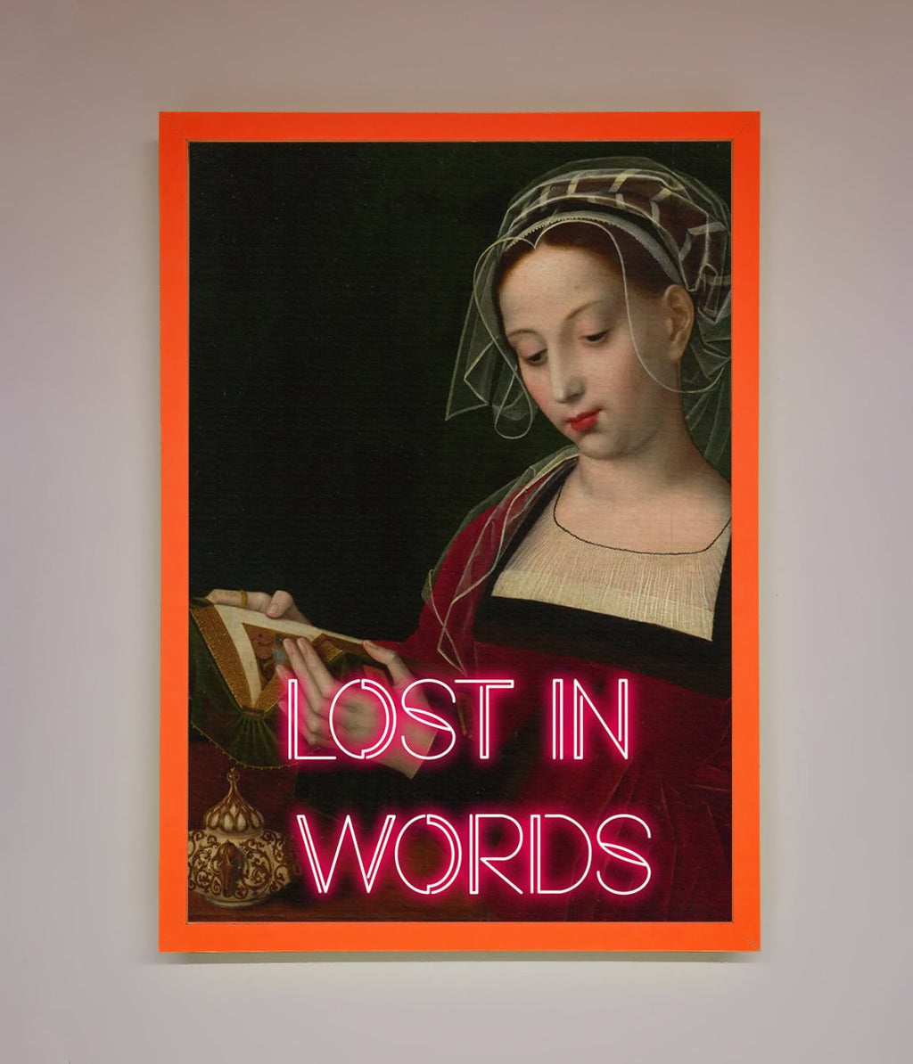 Medieval Framed Poster Lost in Words