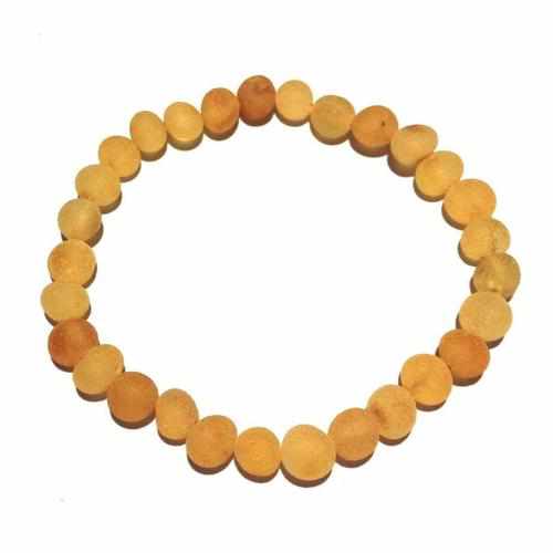 Adult Bees Knees Raw Honey Baltic Amber Stretch Bracelet